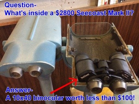 used coin operated binoculars for sale