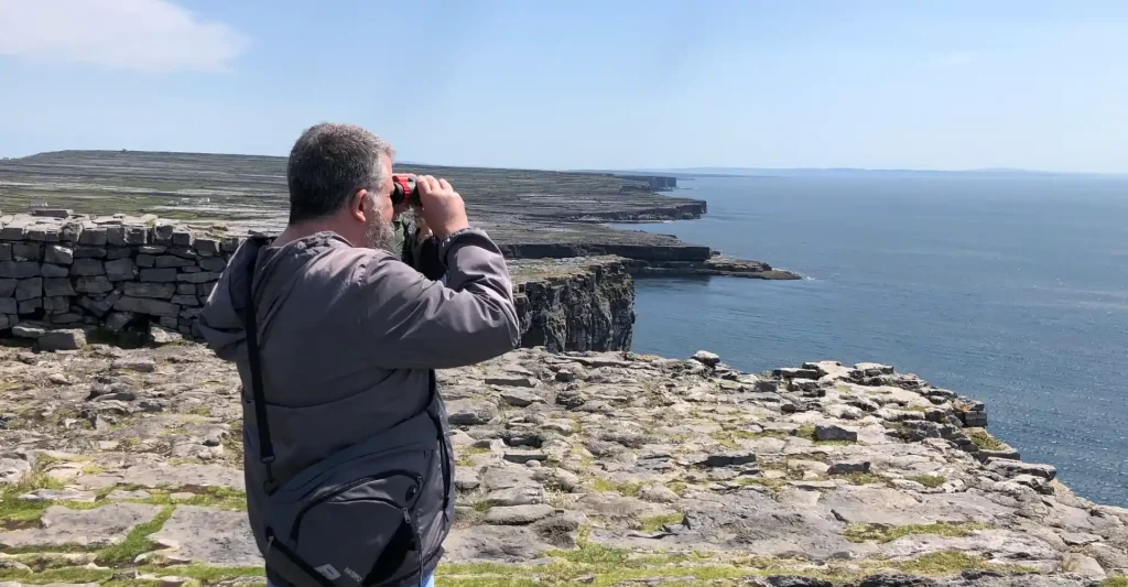 Oberwerk 8x42 Sport ED binoculars at use in the Aran Islands