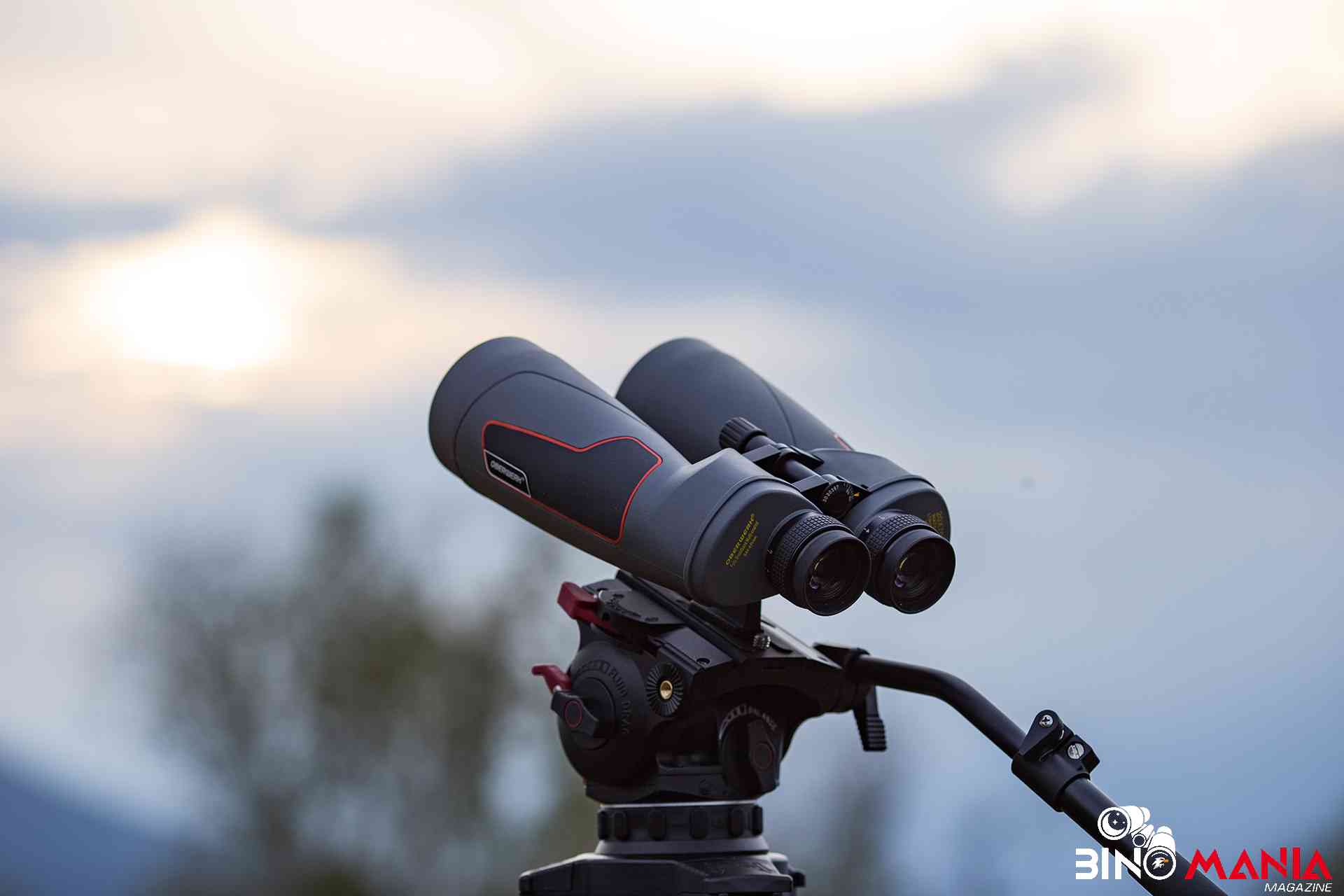 Oberwerk 20x70 ED Ultra binocular looking up over at a landscape